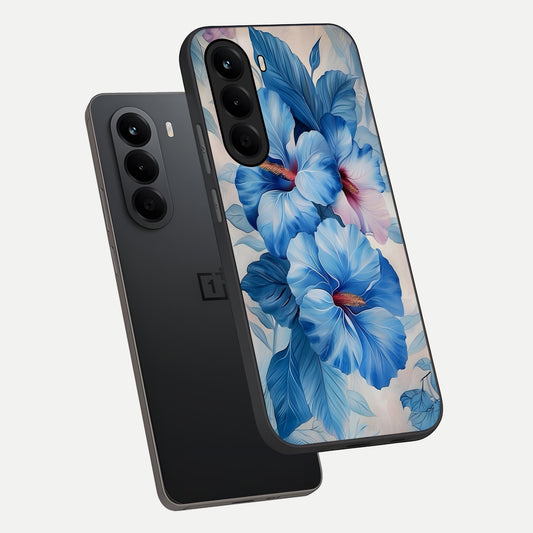 Ocean Hibiscus Grace phone case For OnePlus Nord CE 6 Lite showing premium glass back cover with detailed artwork