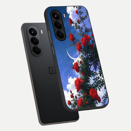 Rose Drift Flowers phone case For OnePlus Nord CE 6 Lite showing premium glass back cover with detailed artwork