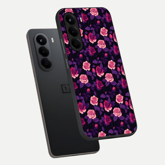 Rose Garden Twilight phone case For OnePlus Nord CE 6 Lite showing premium glass back cover with detailed artwork