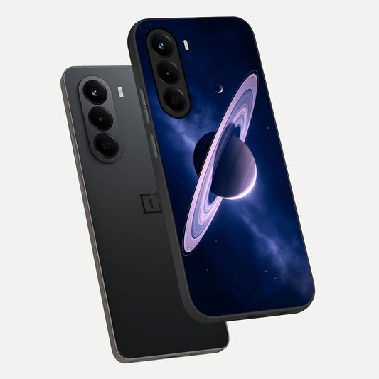 Saturn Ring Mystique phone case For OnePlus Nord CE 6 Lite showing premium glass back cover with detailed artwork
