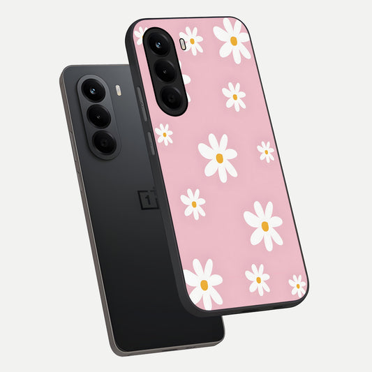 Soft Daisy Bliss phone case For OnePlus Nord CE 6 Lite showing premium glass back cover with detailed artwork