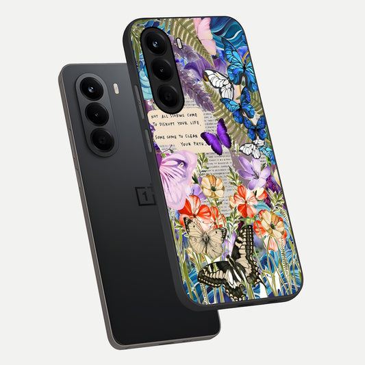 Storm Path Bloom phone case For OnePlus Nord CE 6 Lite showing premium glass back cover with detailed artwork