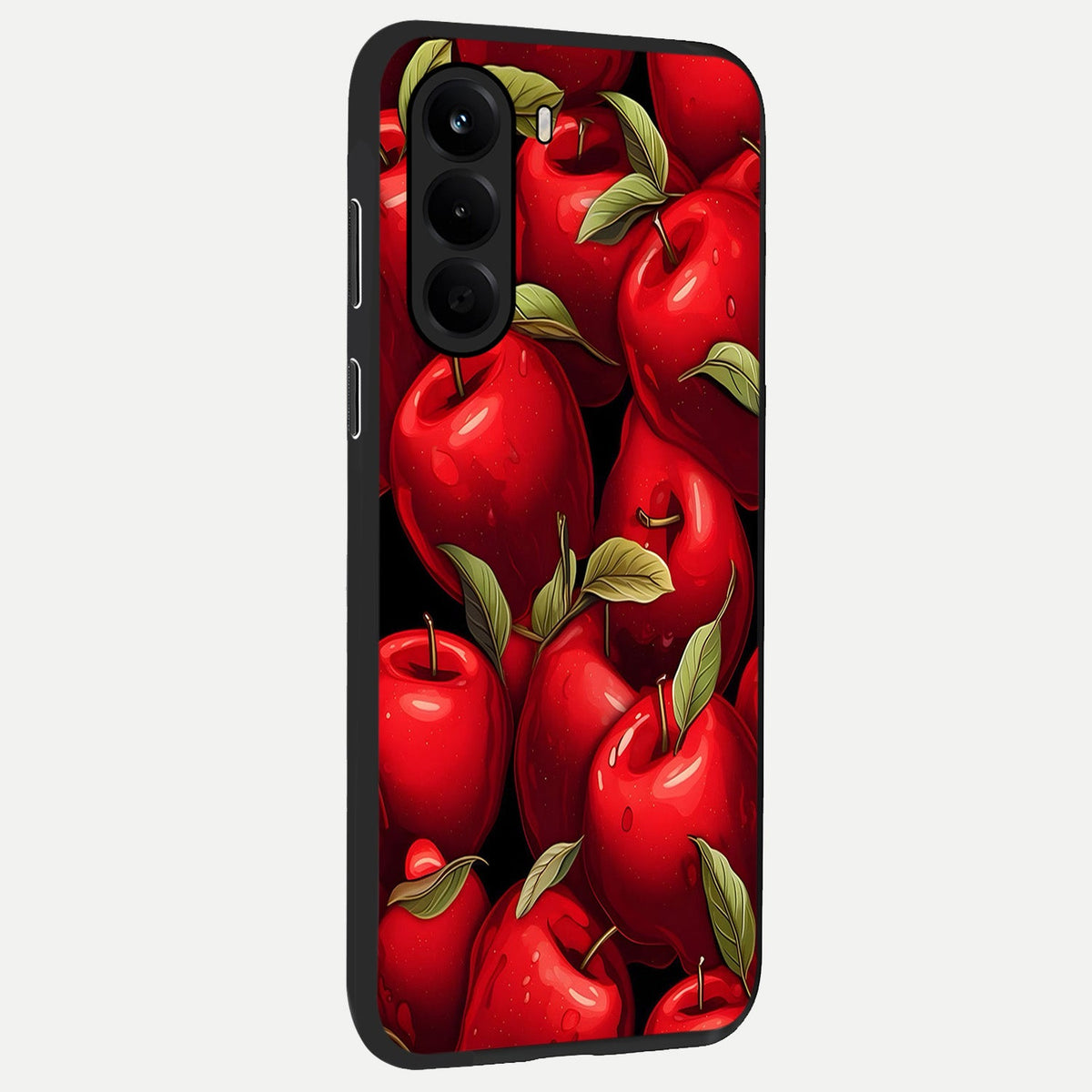 Apple Pattern back cover For OnePlus Nord CE 6 Lite slim fit glass case with vibrant aesthetic design
