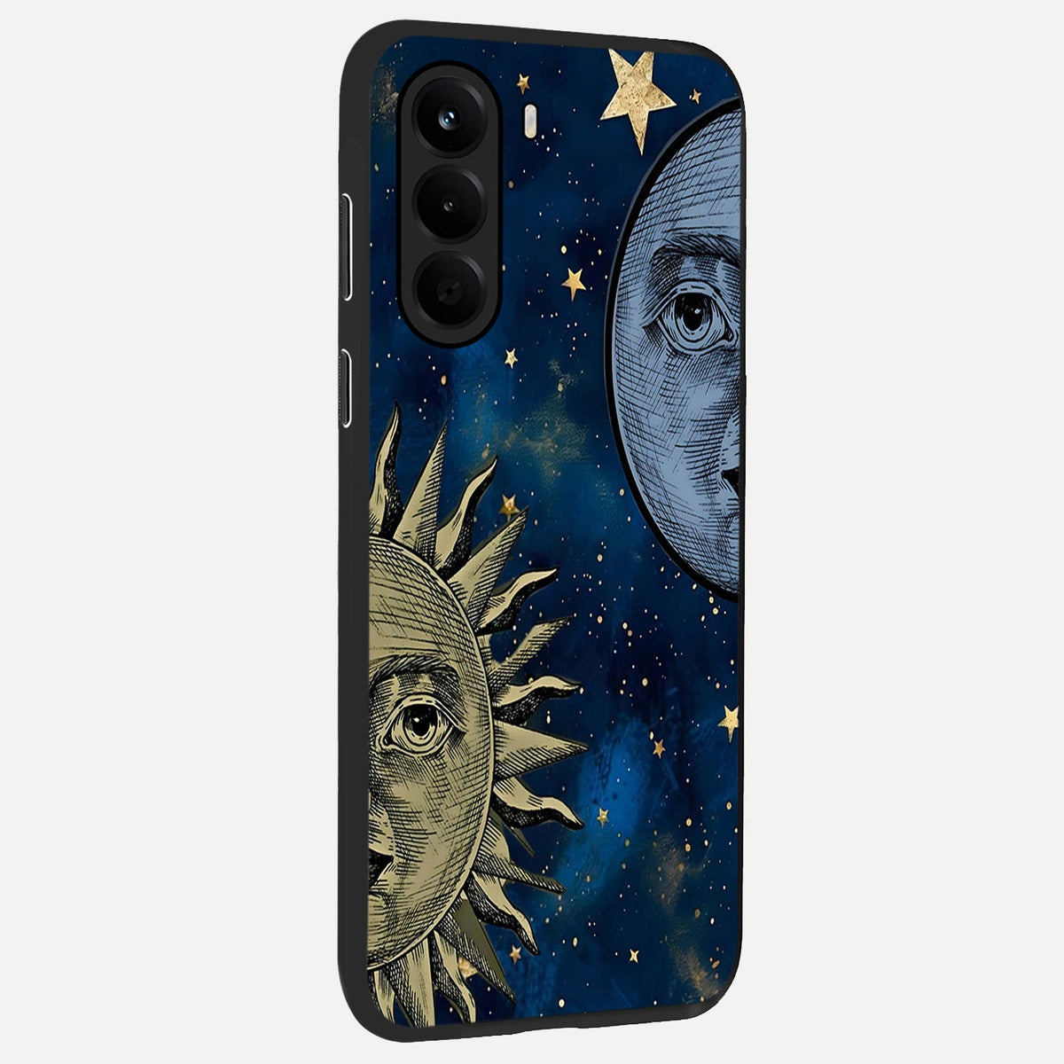 Celestial Moon With Sun back cover For OnePlus Nord CE 6 Lite slim fit glass case with vibrant aesthetic design