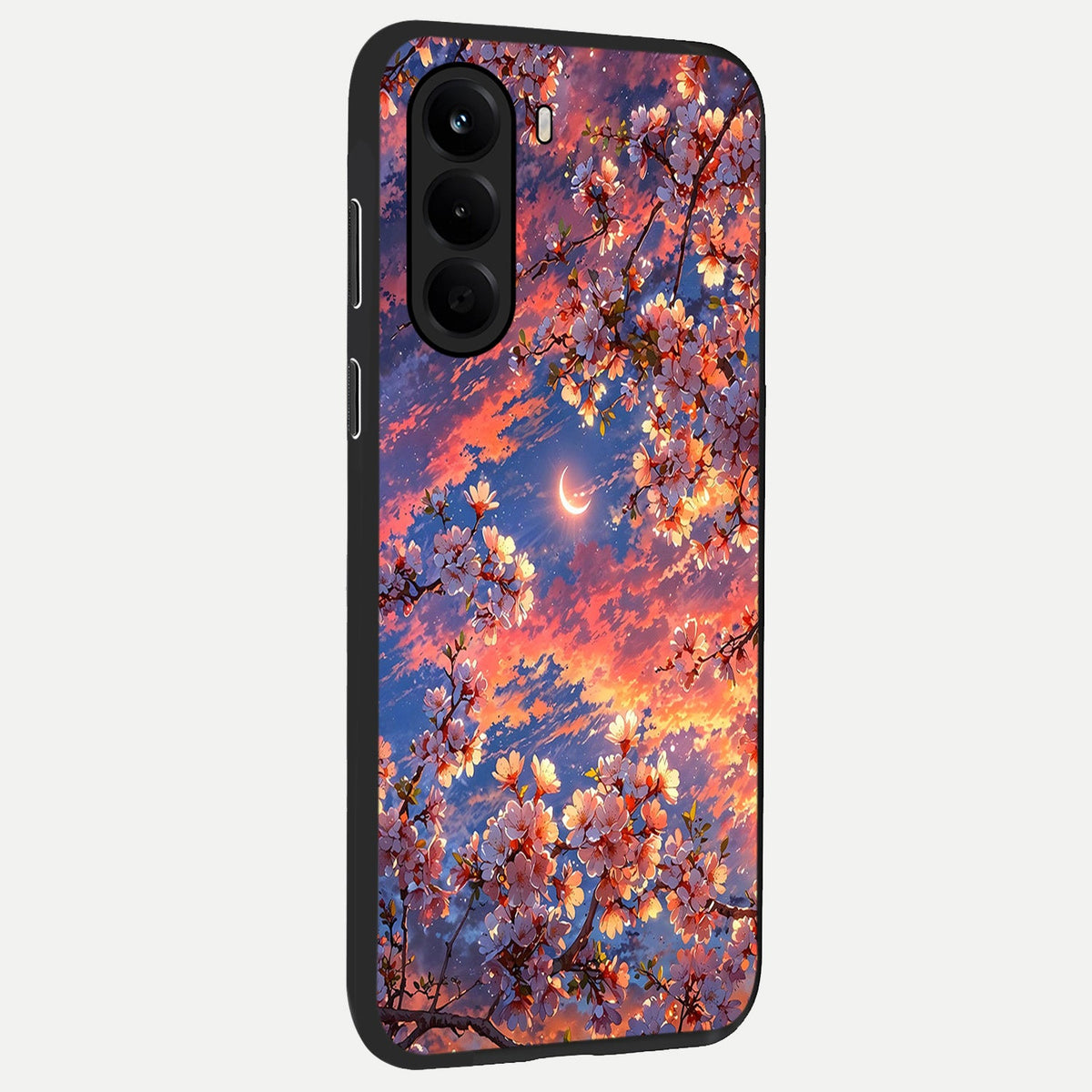 Celestial Sakura Sunset back cover For OnePlus Nord CE 6 Lite slim fit glass case with vibrant aesthetic design