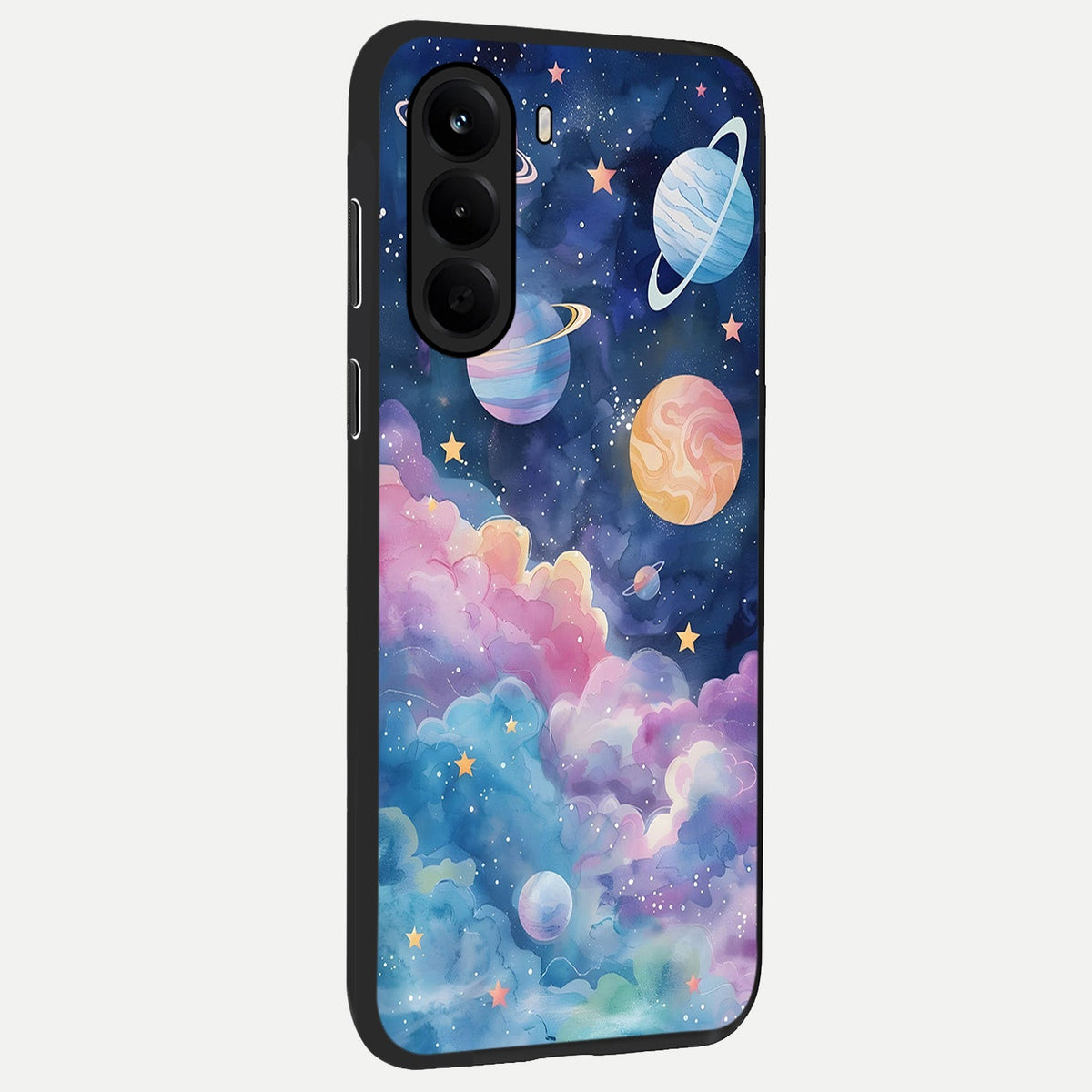Cosmic Planet Dreams back cover For OnePlus Nord CE 6 Lite slim fit glass case with vibrant aesthetic design