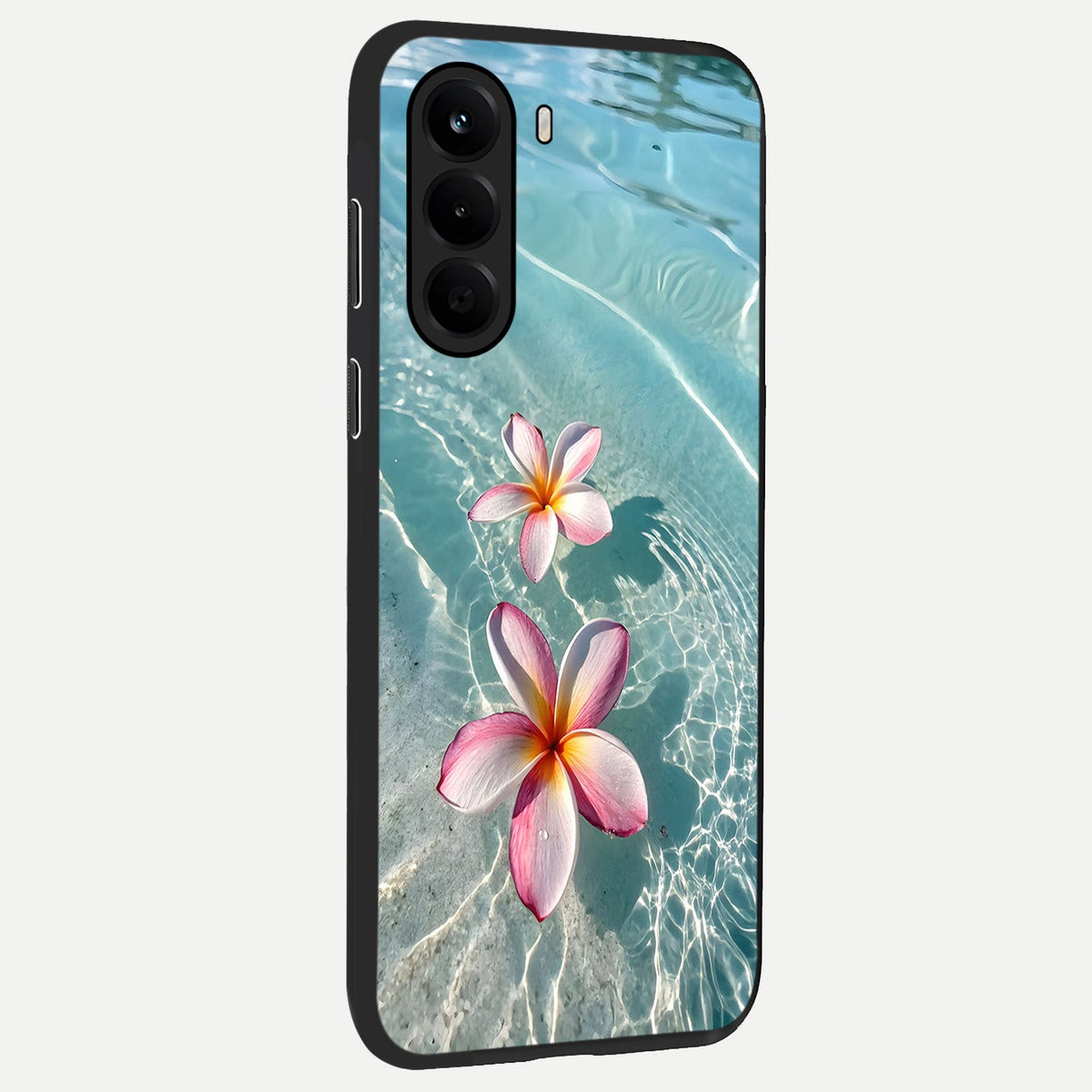 Floating Bloom Bliss back cover For OnePlus Nord CE 6 Lite slim fit glass case with vibrant aesthetic design