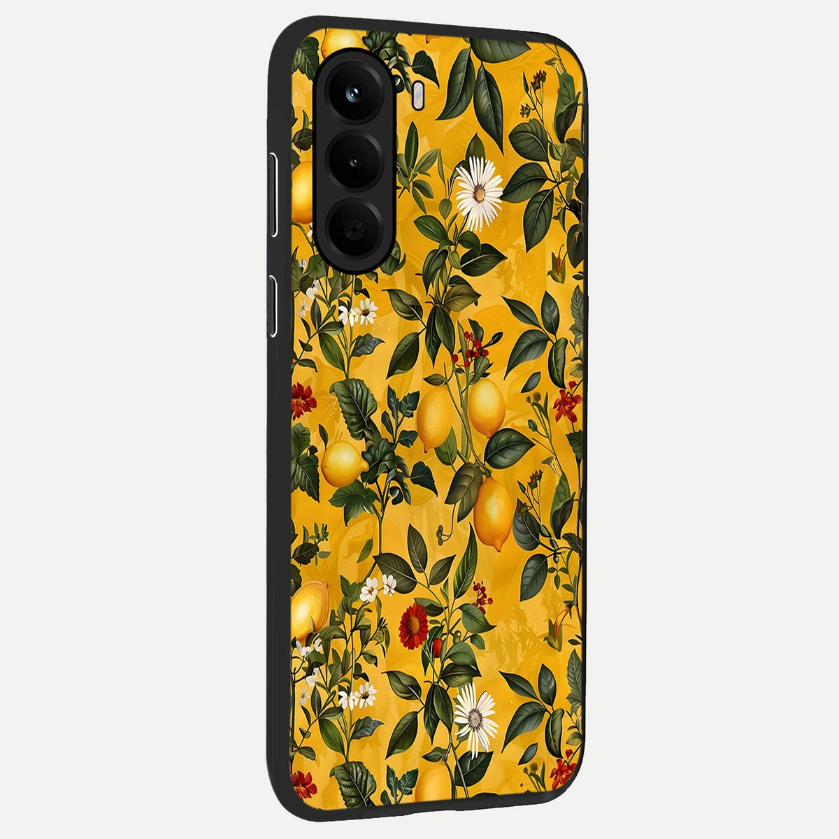 Golden Lemon Field back cover For OnePlus Nord CE 6 Lite slim fit glass case with vibrant aesthetic design