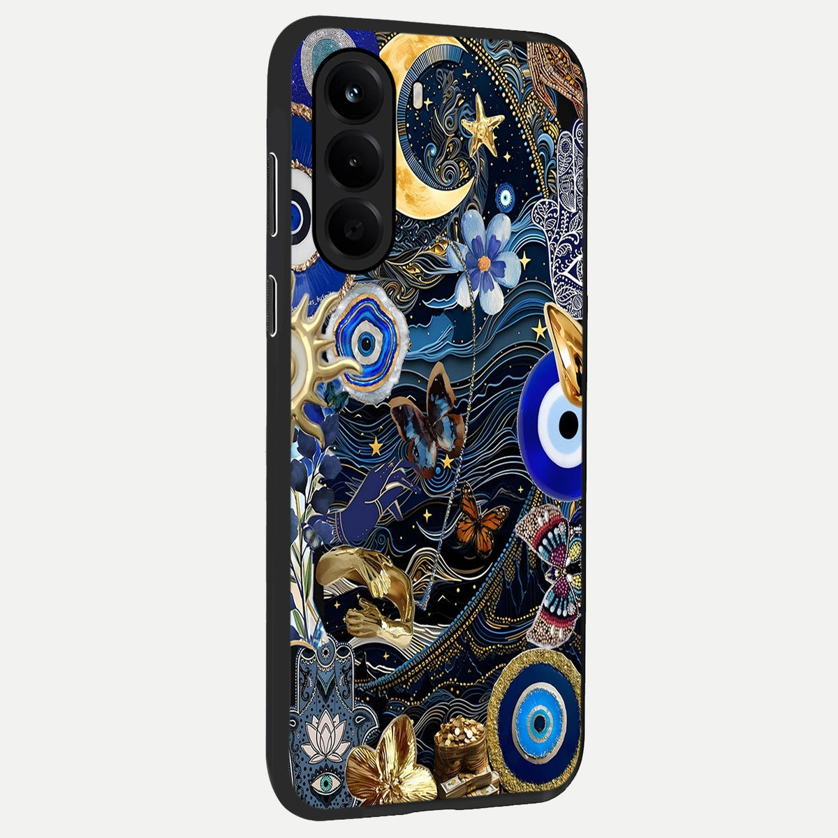 Golden Moon Magic back cover For OnePlus Nord CE 6 Lite slim fit glass case with vibrant aesthetic design