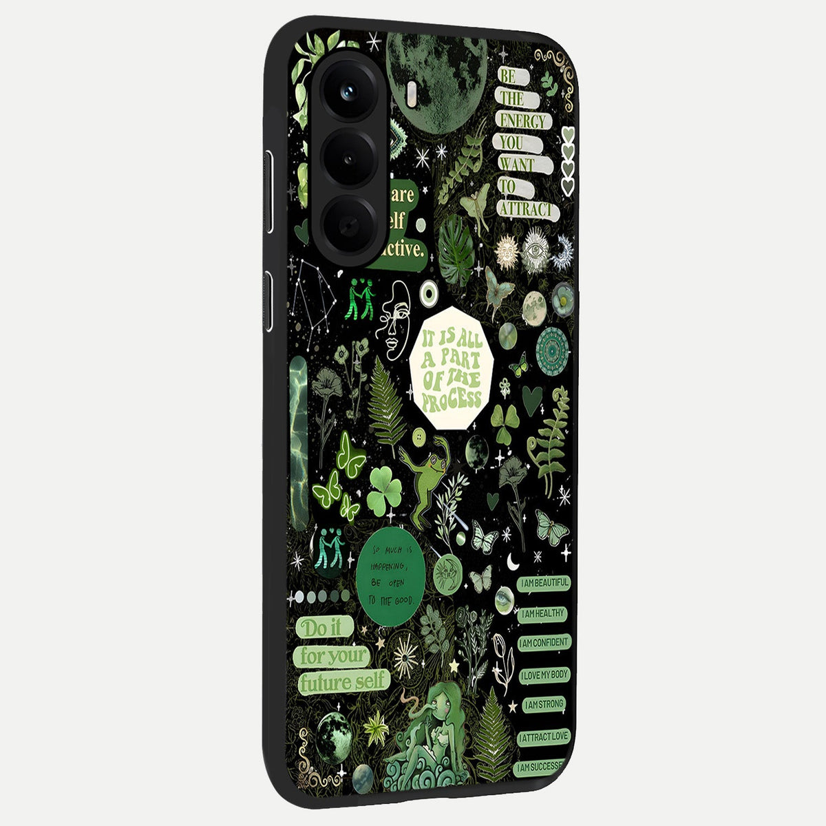 Green Mandala Pattern back cover For OnePlus Nord CE 6 Lite slim fit glass case with vibrant aesthetic design