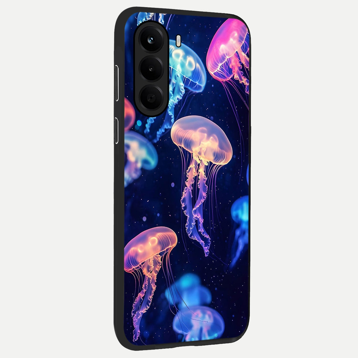 Jellyfish Pattern back cover For OnePlus Nord CE 6 Lite slim fit glass case with vibrant aesthetic design