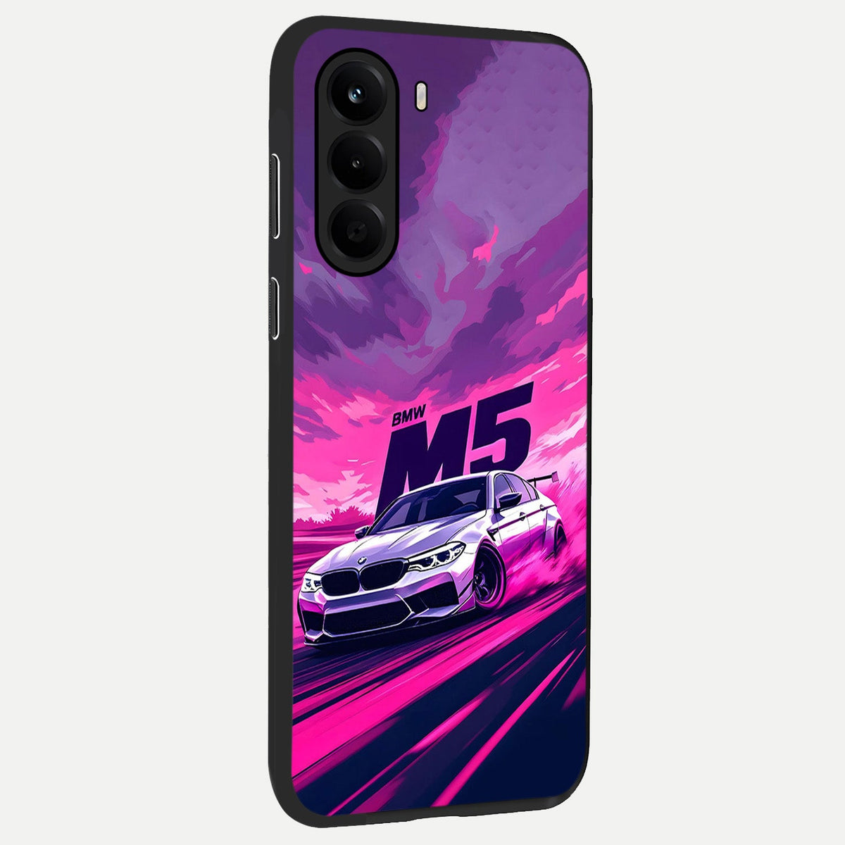 MS Neon Car back cover For OnePlus Nord CE 6 Lite slim fit glass case with vibrant aesthetic design