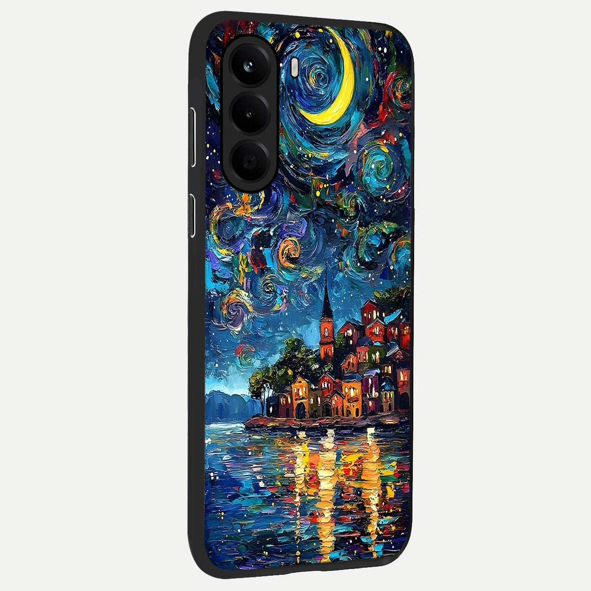 Moonlight Harbor Glow back cover For OnePlus Nord CE 6 Lite slim fit glass case with vibrant aesthetic design