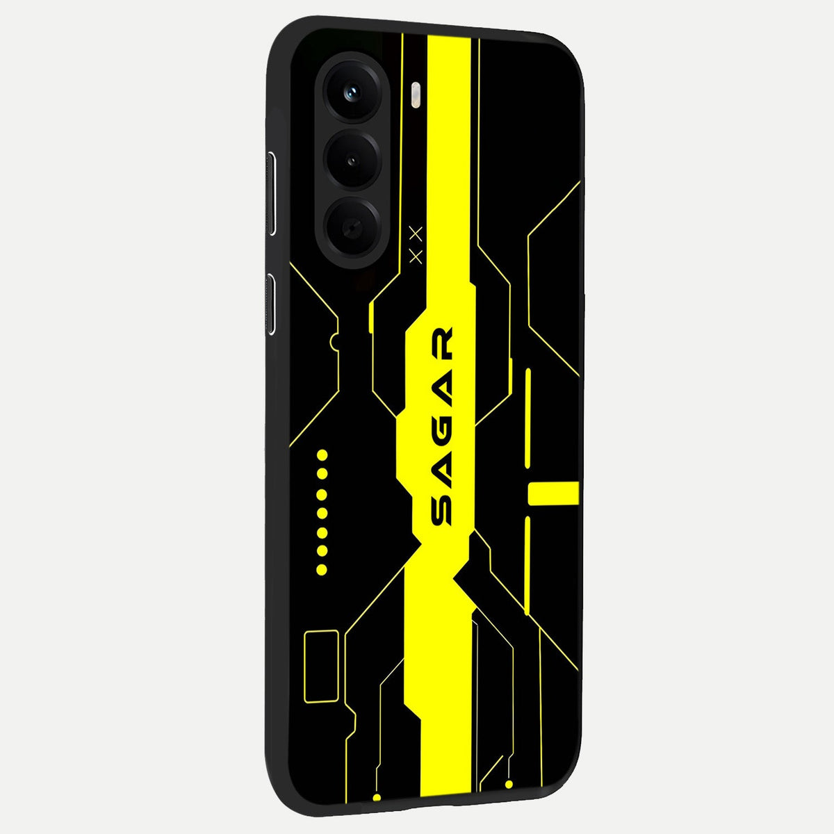 Neon CYBERPUNK Custom Name back cover For OnePlus Nord CE 6 Lite slim fit glass case with vibrant aesthetic design