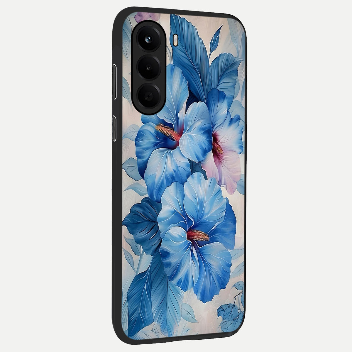 Ocean Hibiscus Grace back cover For OnePlus Nord CE 6 Lite slim fit glass case with vibrant aesthetic design