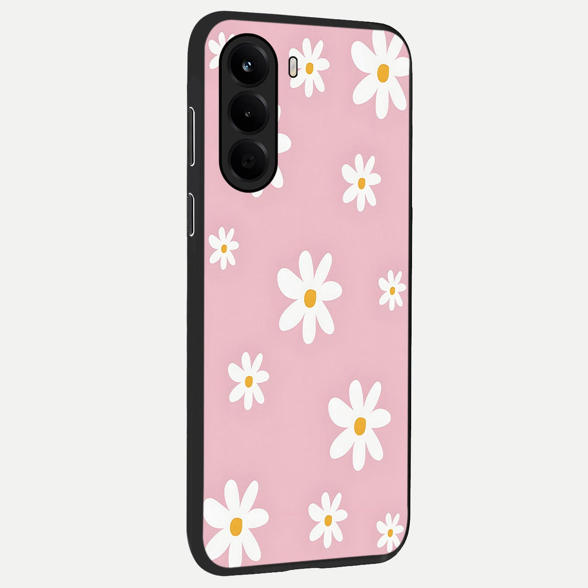 Soft Daisy Bliss back cover For OnePlus Nord CE 6 Lite slim fit glass case with vibrant aesthetic design