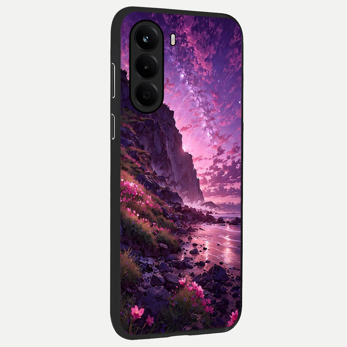Twilight Blossom Coast back cover For OnePlus Nord CE 6 Lite slim fit glass case with vibrant aesthetic design
