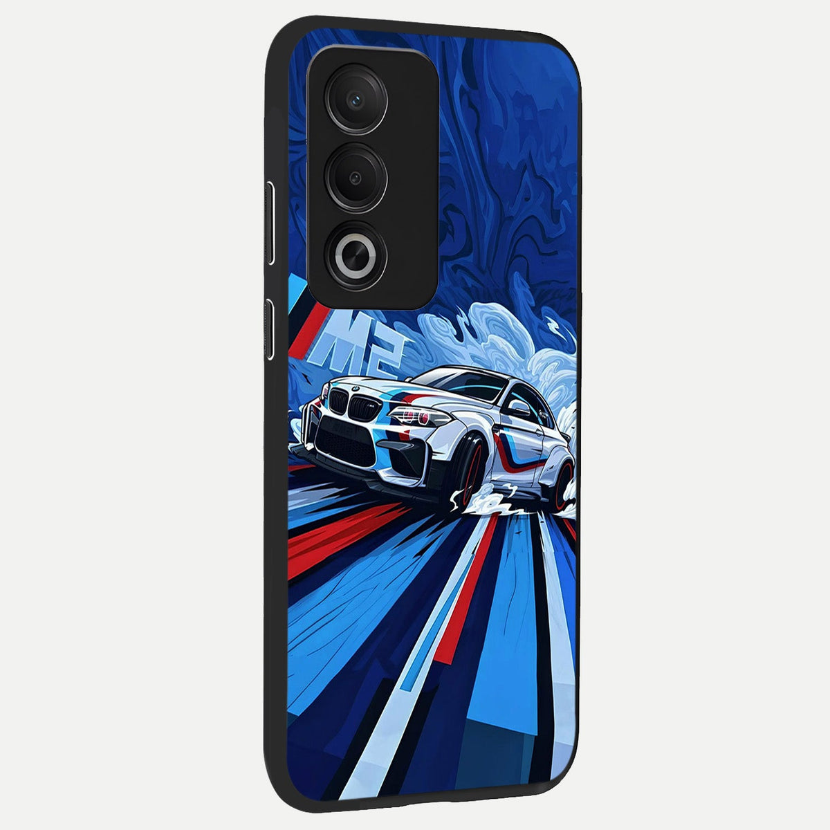 Drift Power Rush back cover For Oppo A3 Pro 5G slim fit glass case with vibrant aesthetic design