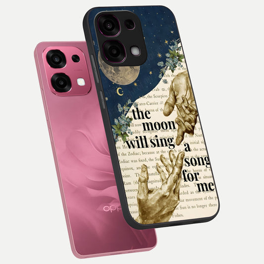 Aesthetic Divine phone case For Oppo F31 5G showing premium glass back cover with detailed artwork