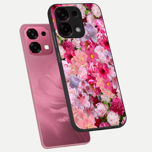 Bloom Crush Fantasy phone case For Oppo F31 5G showing premium glass back cover with detailed artwork