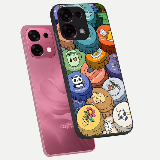 Coins Patterns phone case For Oppo F31 5G showing premium glass back cover with detailed artwork