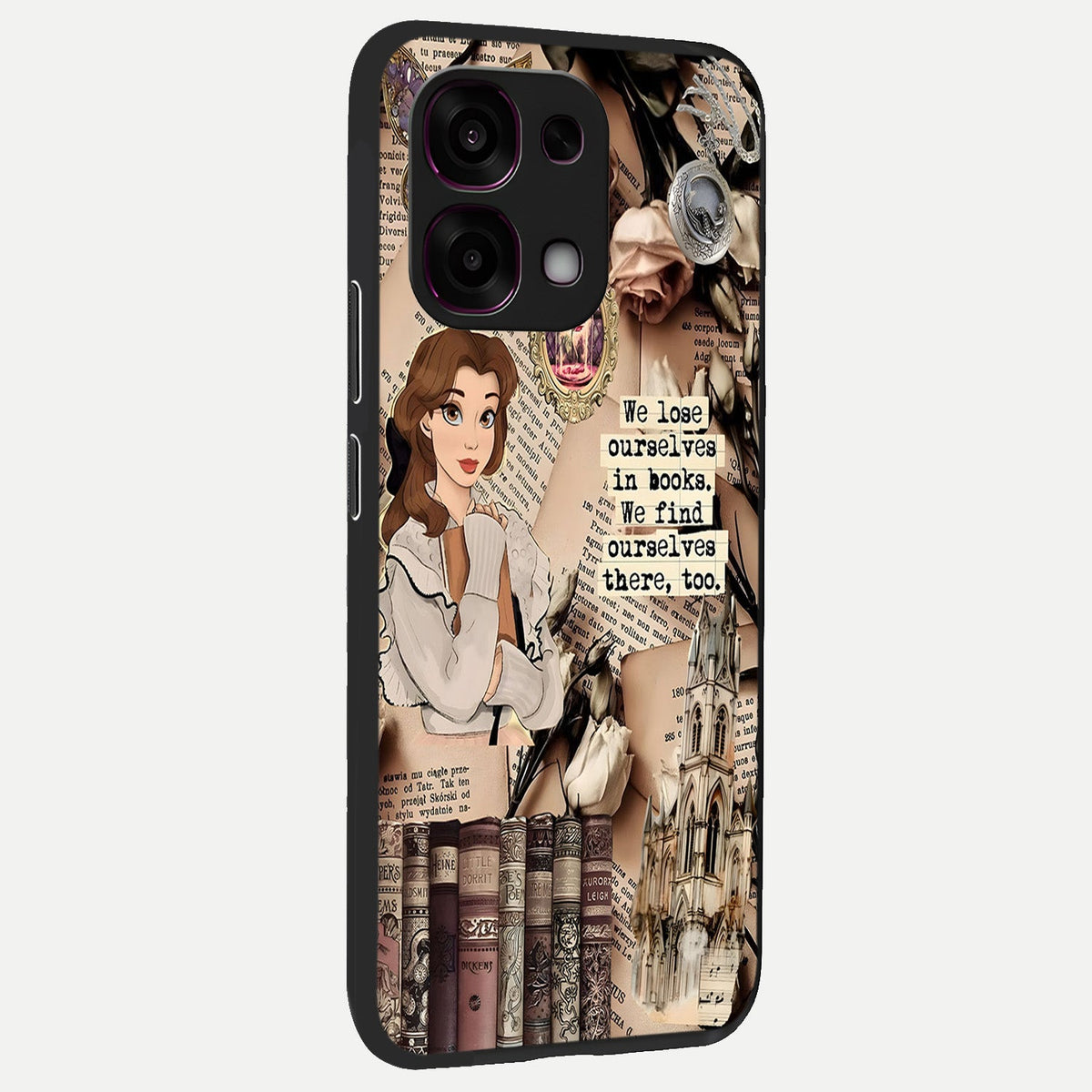 Bookish Dream World back cover For Oppo F31 5G slim fit glass case with vibrant aesthetic design
