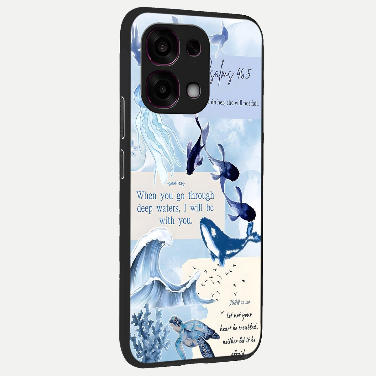 Faithful Ocean Promise back cover For Oppo F31 5G slim fit glass case with vibrant aesthetic design