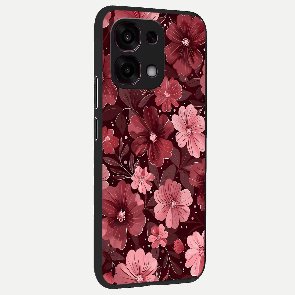 Flower Blush Bloom back cover For Oppo F31 5G slim fit glass case with vibrant aesthetic design