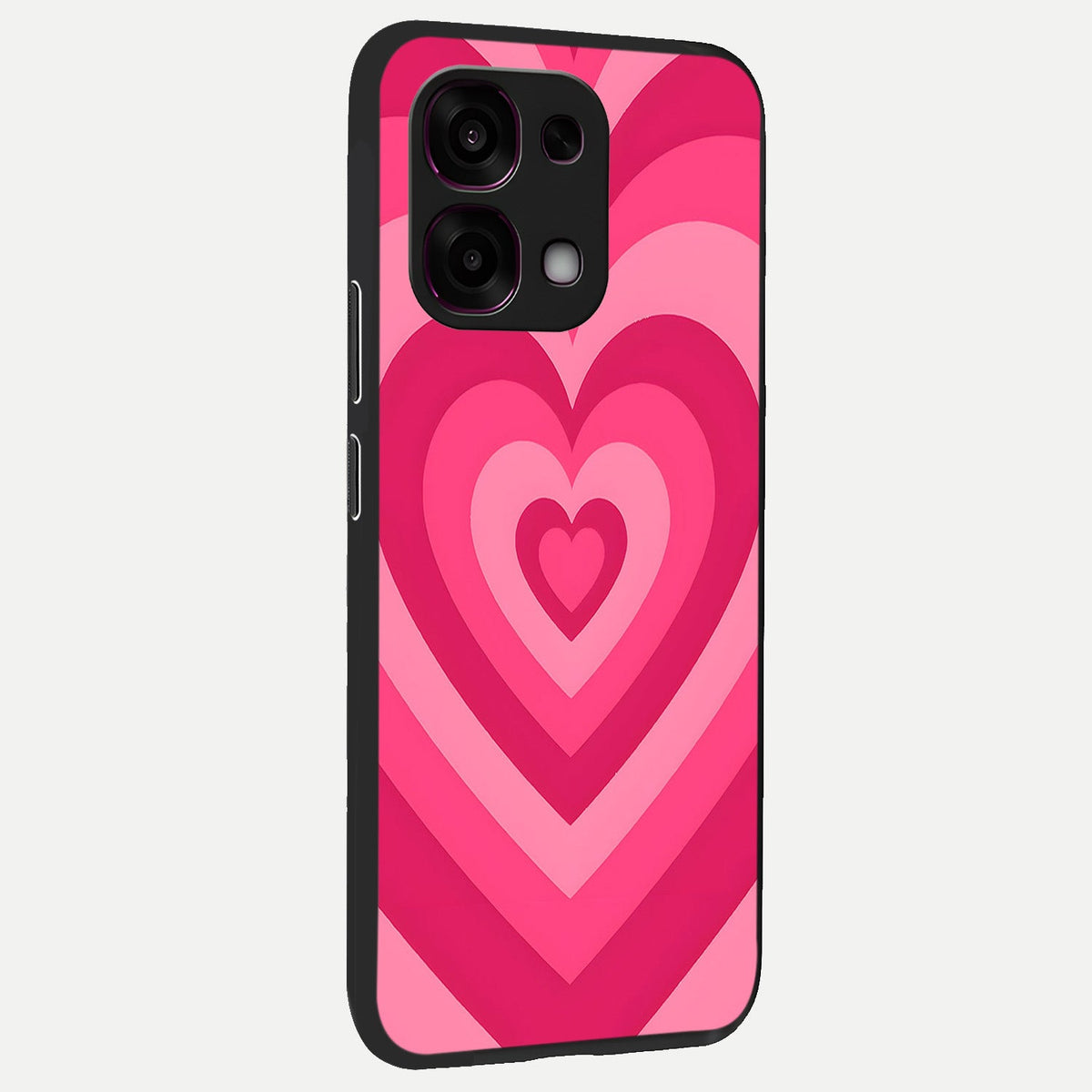 Layered Love Hearts back cover For Oppo F31 5G slim fit glass case with vibrant aesthetic design