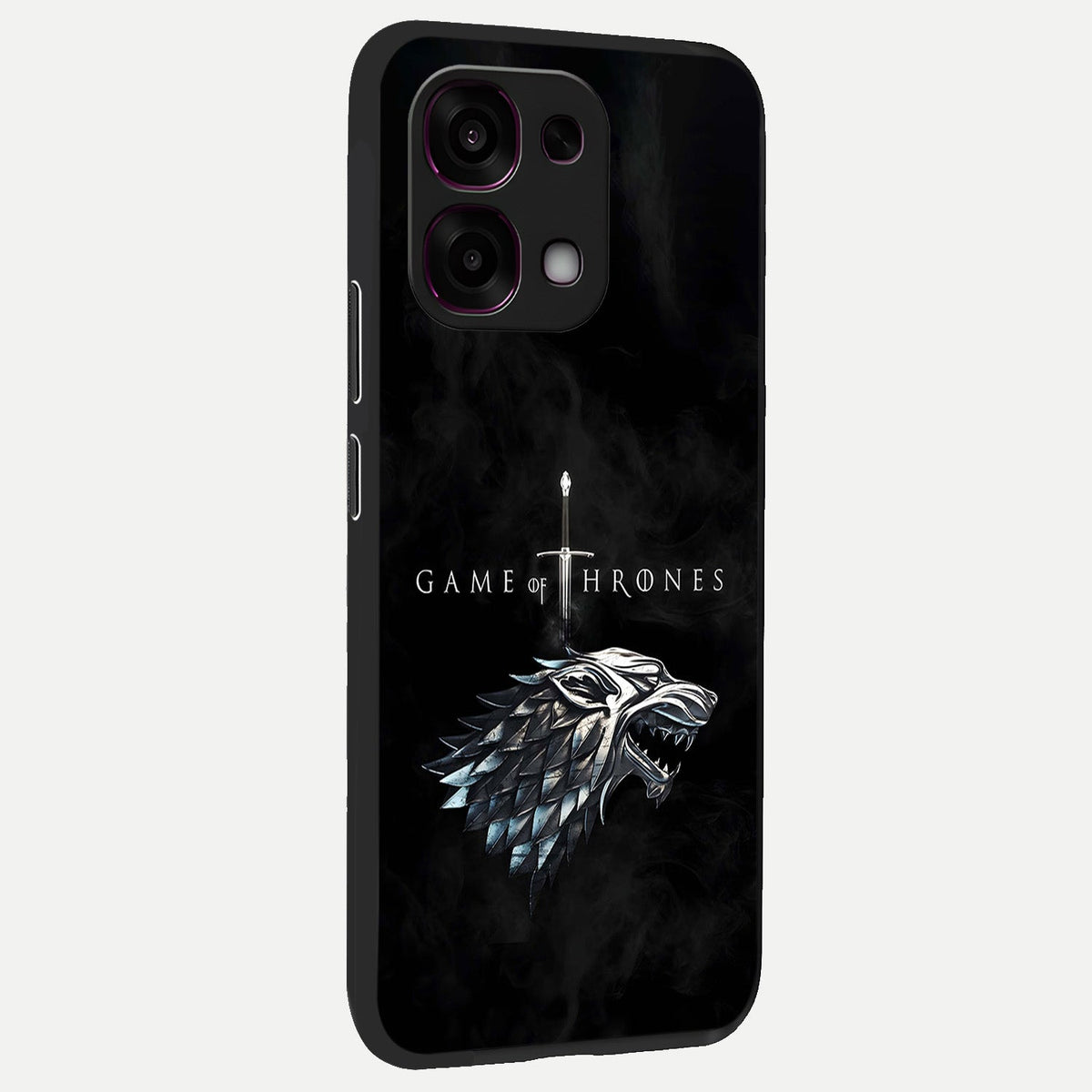 Throne Wolf Legacy back cover For Oppo F31 5G slim fit glass case with vibrant aesthetic design