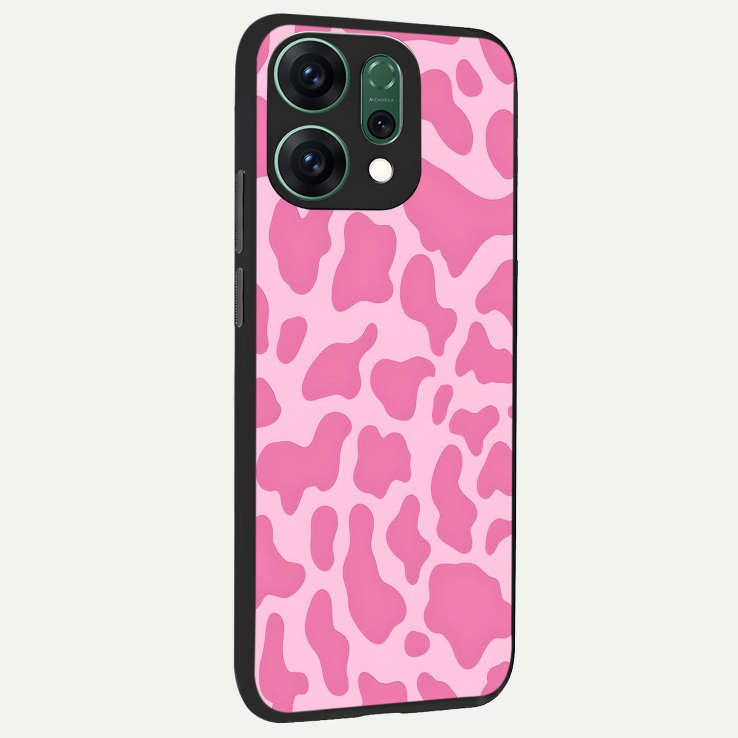 Pinkish Scenery back cover For Oppo Reno 14 slim fit glass case with vibrant aesthetic design