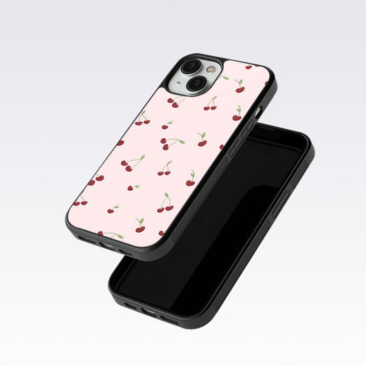 Pink Cherry Glass Case For OnePlus 12R