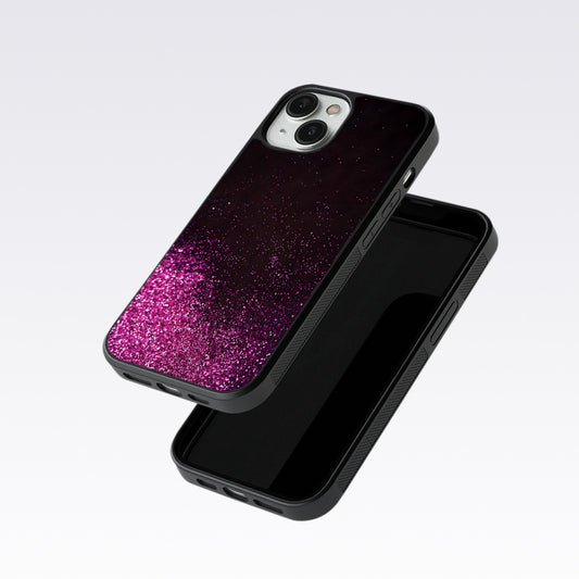 Pink Glitters Glass Case For OnePlus 12R