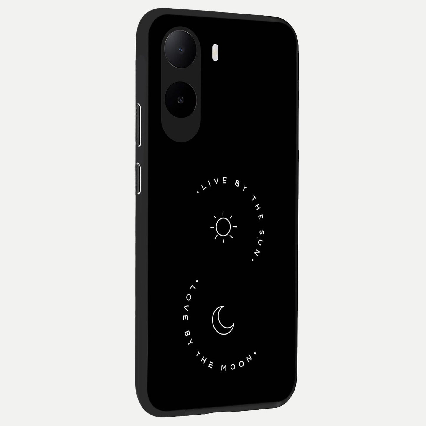 Sunflower Cat Art back cover For Poco C85x slim fit glass case with vibrant aesthetic design
