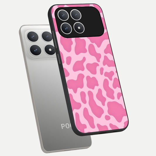 Pinkish Scenery phone case For Poco F8 Pro showing premium glass back cover with detailed artwork