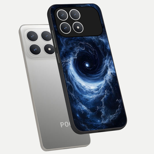 Stunning Galaxy phone case For Poco F8 Pro showing premium glass back cover with detailed artwork