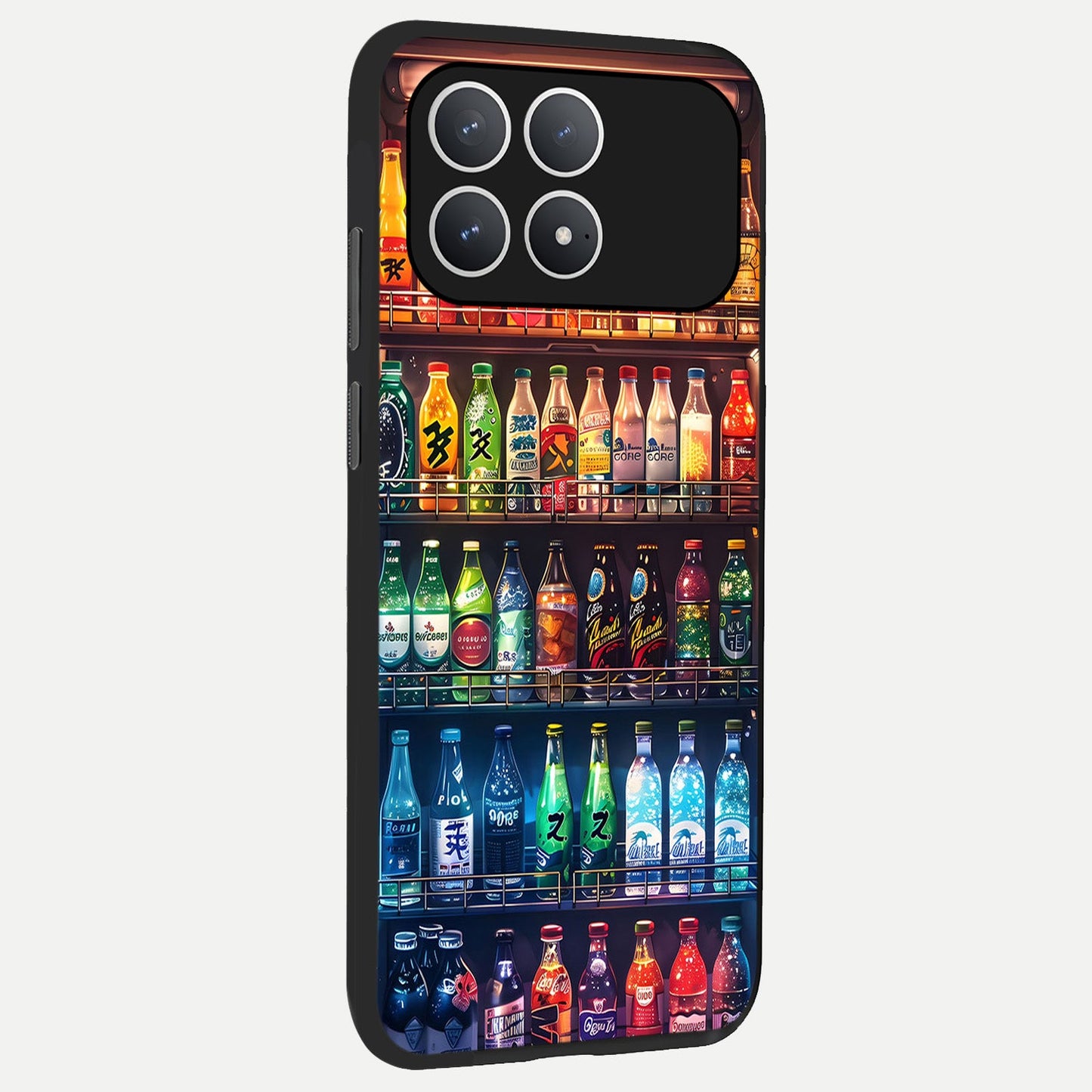 Colorfull Tree back cover For Poco F8 Pro slim fit glass case with vibrant aesthetic design