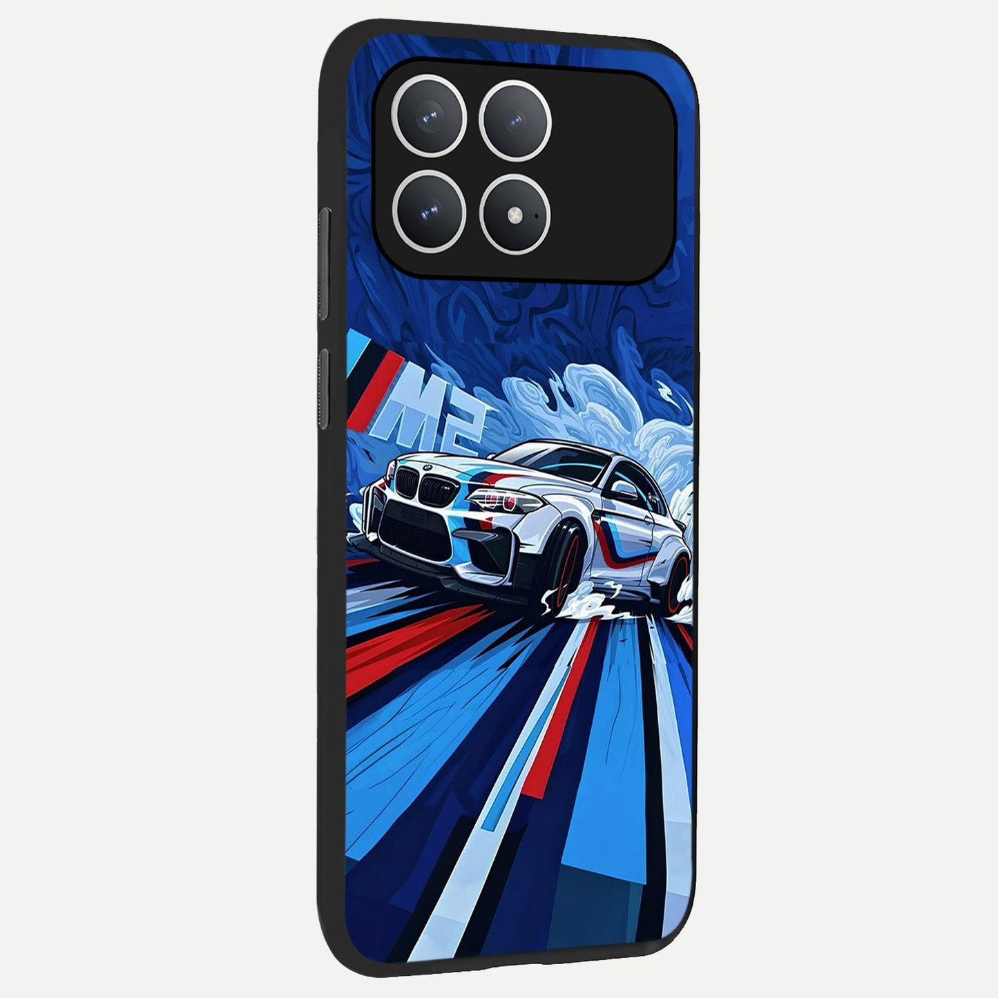 Drift Power Rush back cover For Poco F8 Pro slim fit glass case with vibrant aesthetic design