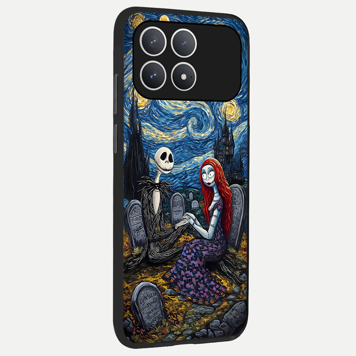 Eternal Night Love back cover For Poco F8 Pro slim fit glass case with vibrant aesthetic design