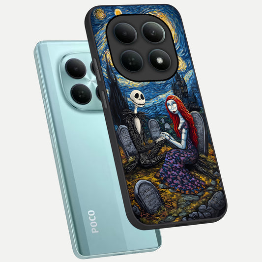Eternal Night Love phone case For Poco M8 showing premium glass back cover with detailed artwork