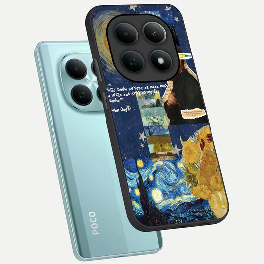 Starry Dream Vision phone case For Poco M8 showing premium glass back cover with detailed artwork