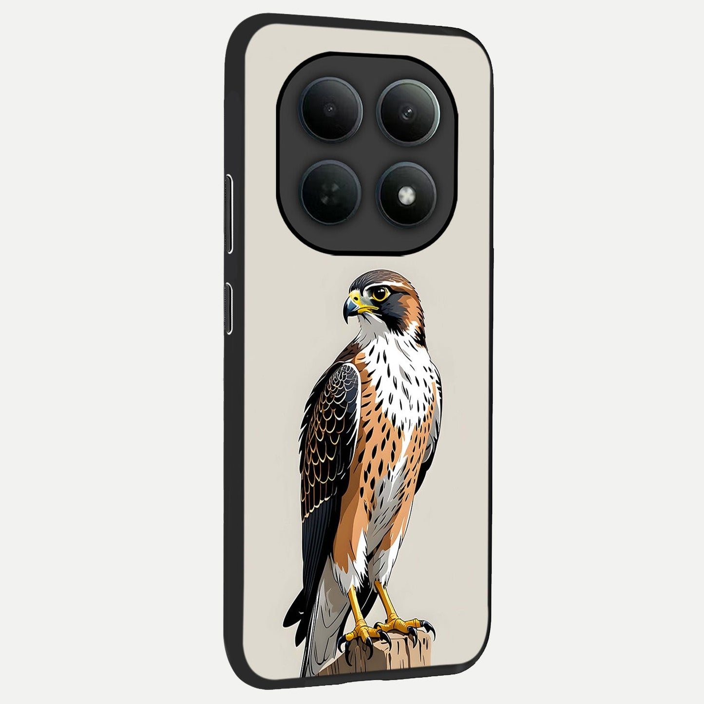 Clever Eagle back cover For Poco M8 slim fit glass case with vibrant aesthetic design