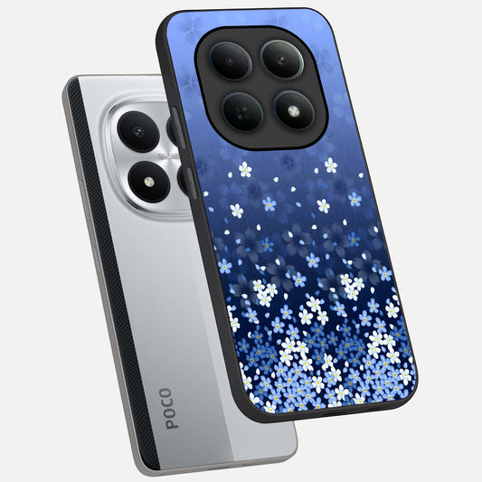Blue Starry phone case For Poco M8 Pro showing premium glass back cover with detailed artwork