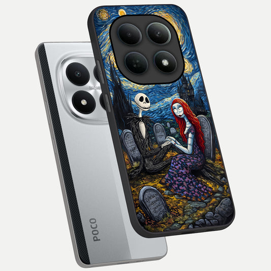 Eternal Night Love phone case For Poco M8 Pro showing premium glass back cover with detailed artwork