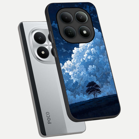 Midnight Sky Serenity phone case For Poco M8 Pro showing premium glass back cover with detailed artwork