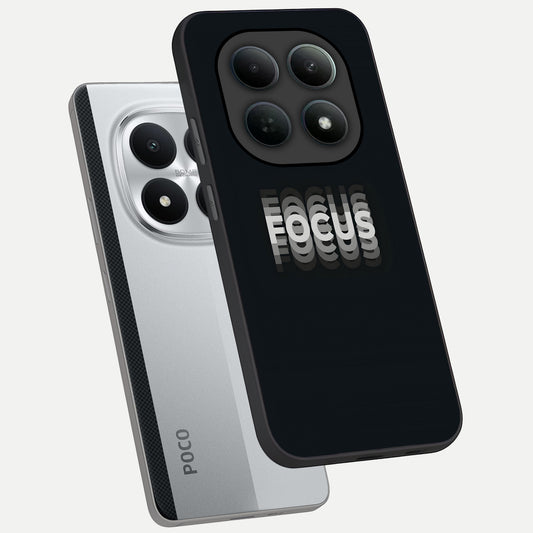 Mono Focus Vision phone case For Poco M8 Pro showing premium glass back cover with detailed artwork