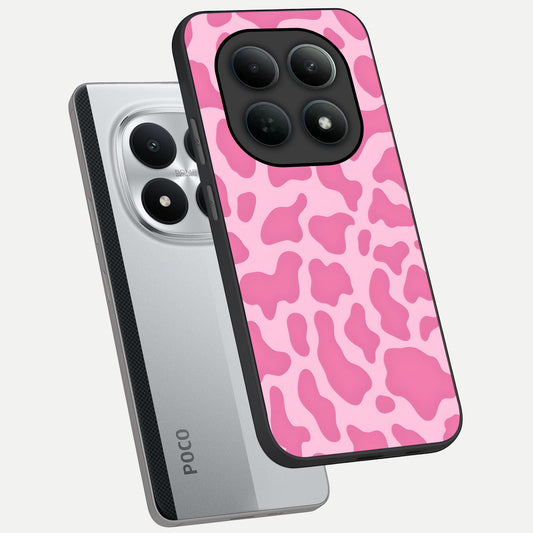 Pinkish Scenery phone case For Poco M8 Pro showing premium glass back cover with detailed artwork