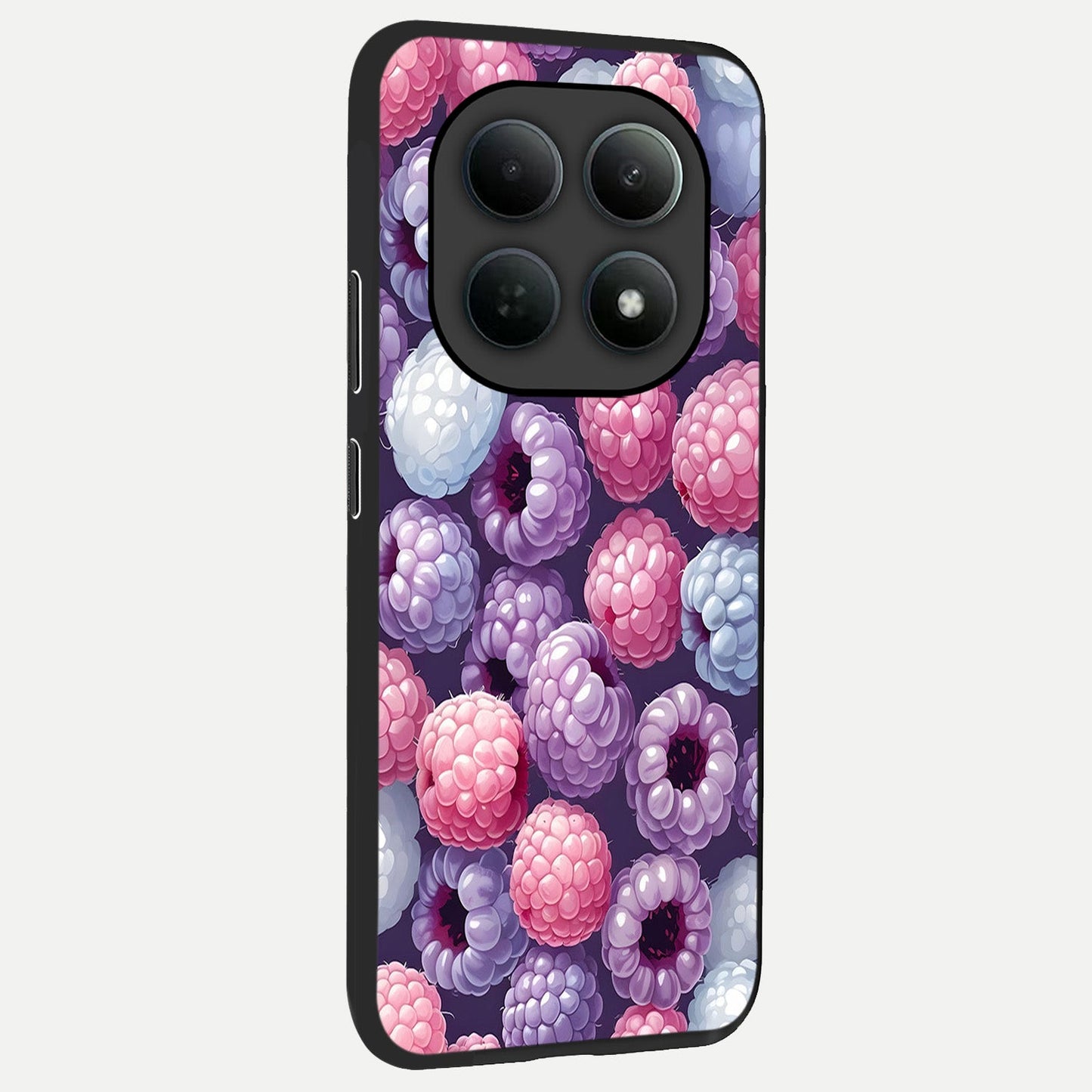 Berry Candy Pop back cover For Poco M8 Pro slim fit glass case with vibrant aesthetic design