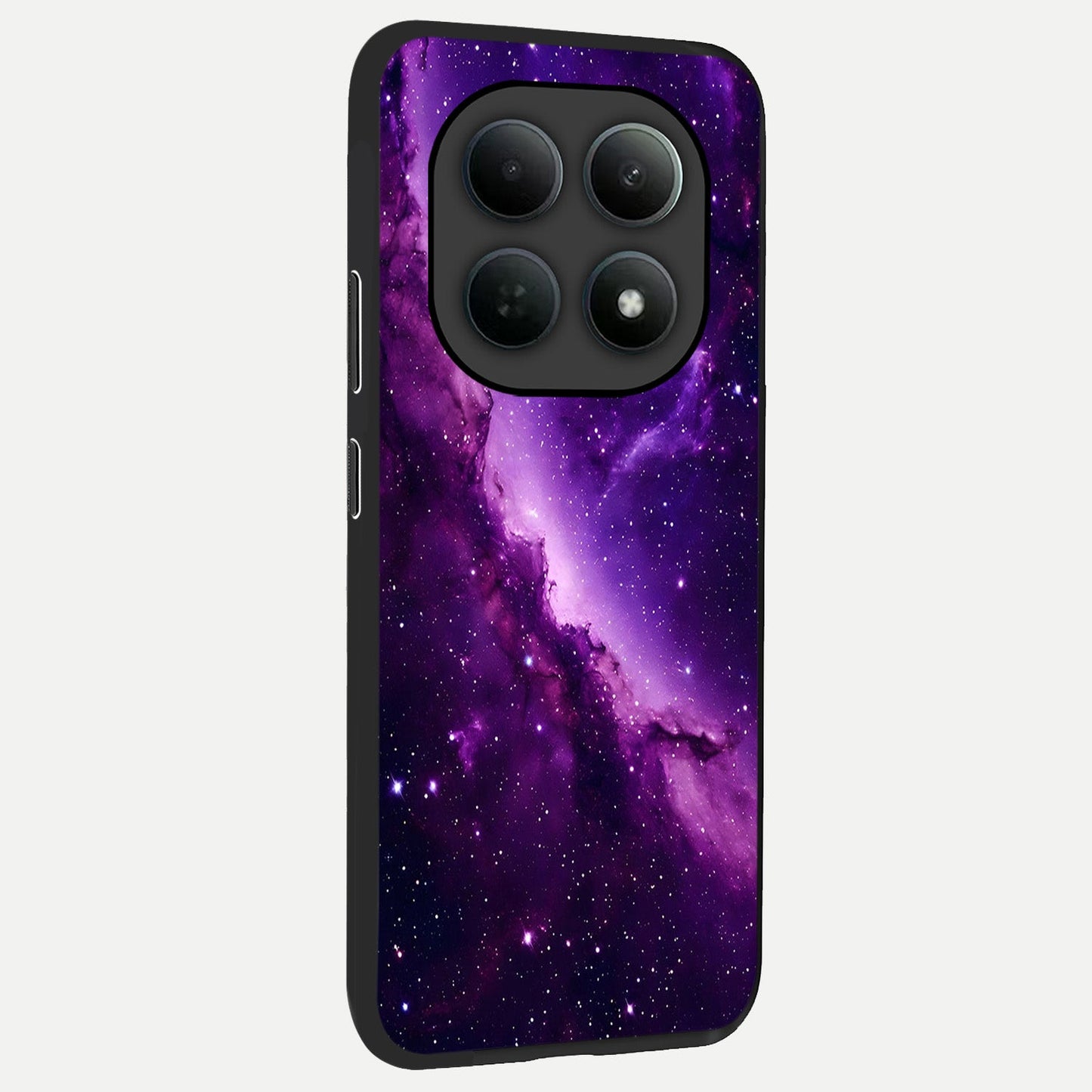Purple Shade Sky back cover For Poco M8 Pro slim fit glass case with vibrant aesthetic design