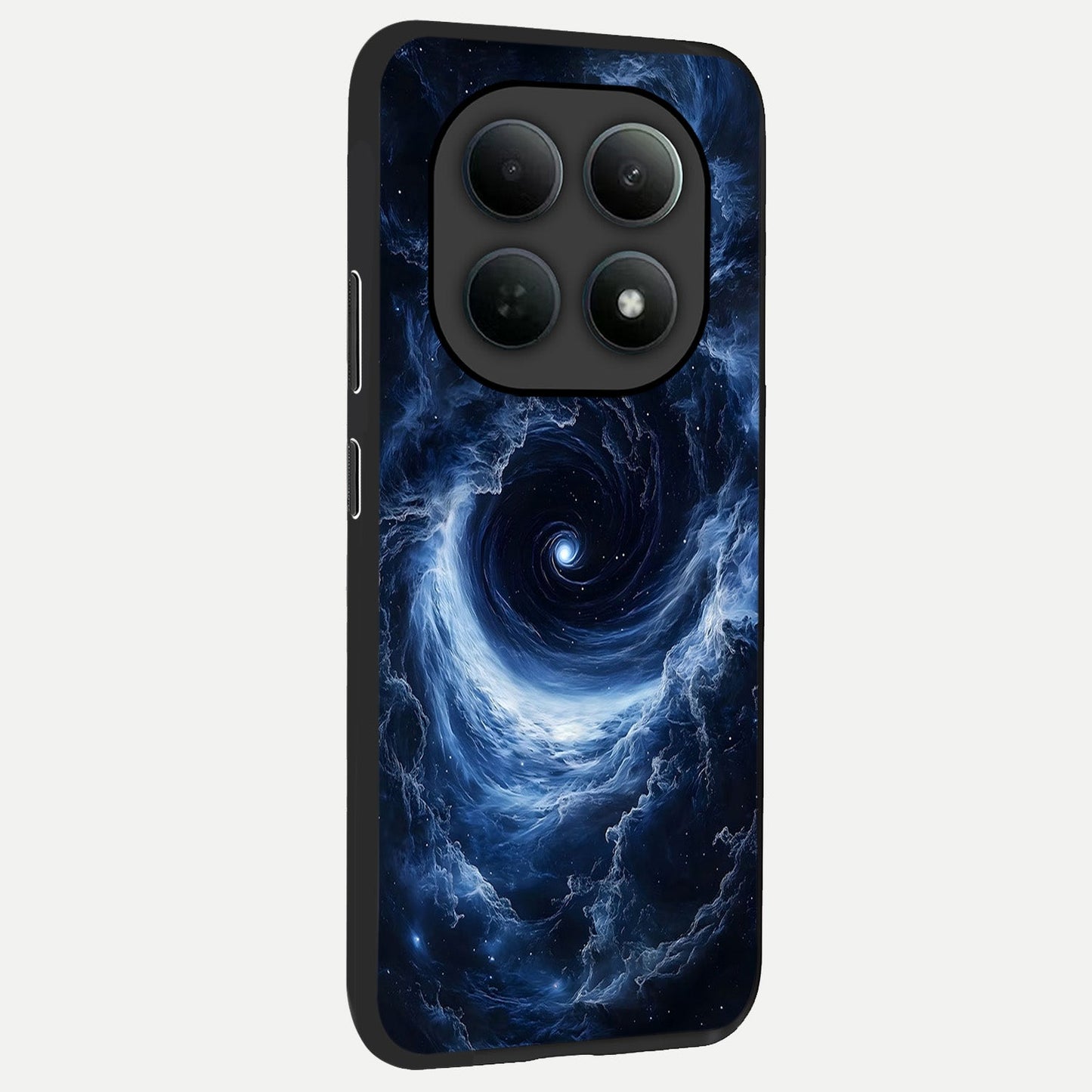 Stunning Galaxy back cover For Poco M8 Pro slim fit glass case with vibrant aesthetic design